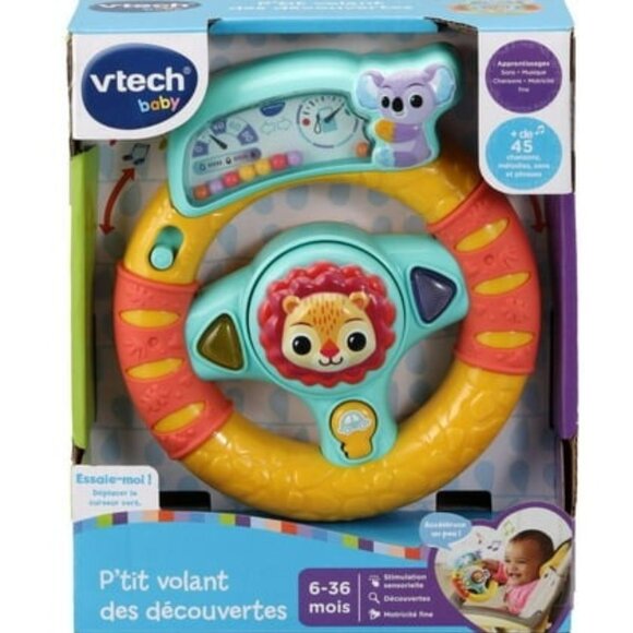 Brand New 🚗Vtech Grip & Go Steering Wheel-French Version 3–24 months - Picture 1 of 12